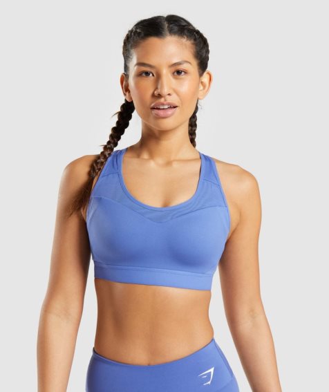 Staniki Sportowe Gymshark Open Back Damskie Niebieskie | PL 973VNU